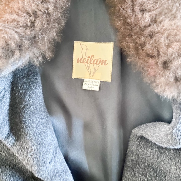 Vintage Style Alpaca Full Length Coat - Picture 2 of 4